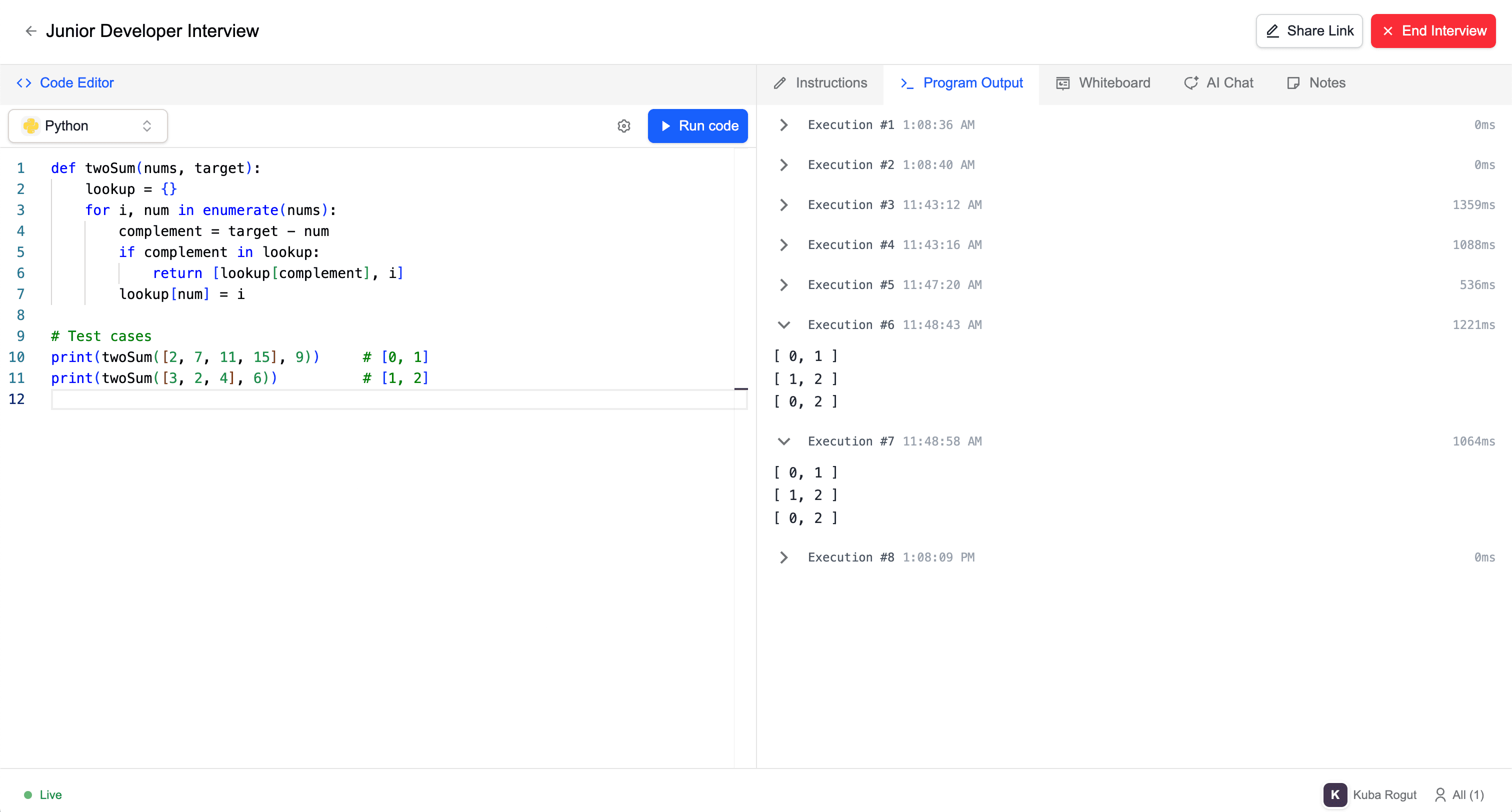 CoderScreen coding interview platform